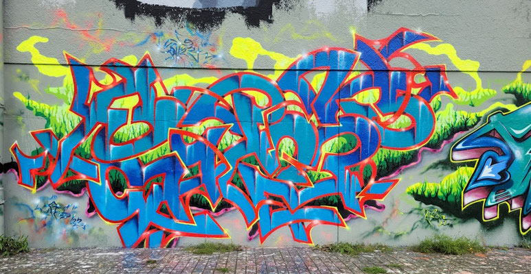 PAT23 Piece - Graffiti Kunst - Leipzig 2022