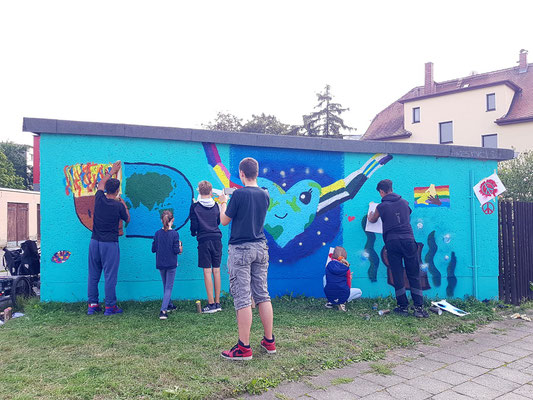PAT23 Graffiti Workshop Leipzig Markkleeberg