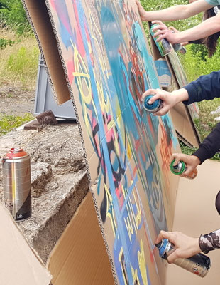 Graffiti Workshop Leipzig Freiwilligendienst Jugend