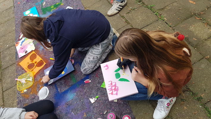 Graffiti Workshop Leipzig in Schule Halle