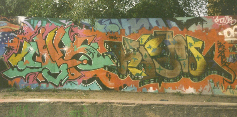 Calk & PAT23 "Kiem" - Team Graffiti Kunst Leipzig 1999