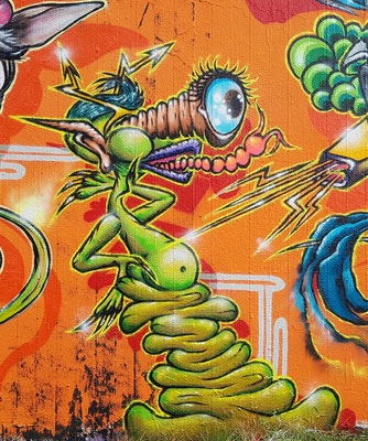PAT23 - Freestyle Graffiti Character Augemacher - Leipzig 2021