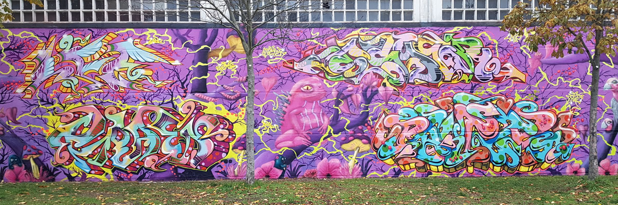 PAT23 & FRAEN & PERS - Graffiti Kunst Leipzig 2020