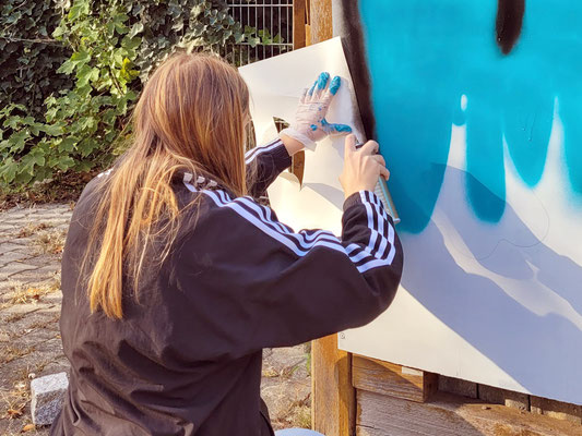 PAT23 - Graffiti Workshop bei Leipzig - Jugendclub Markranstädt 