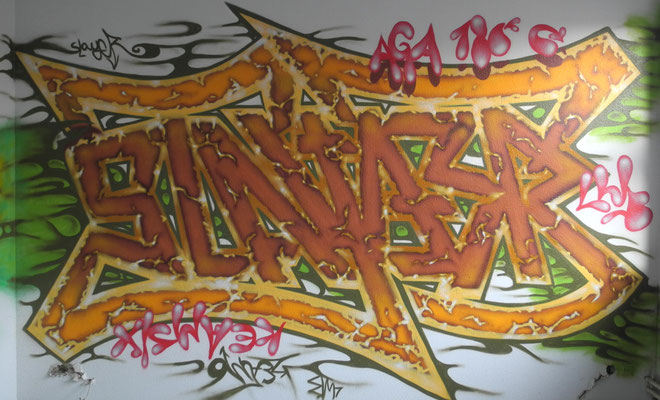 PAT23 "Slayer" - 180°Rotation (Ambigramm) Graffiti Kunst Leipzig