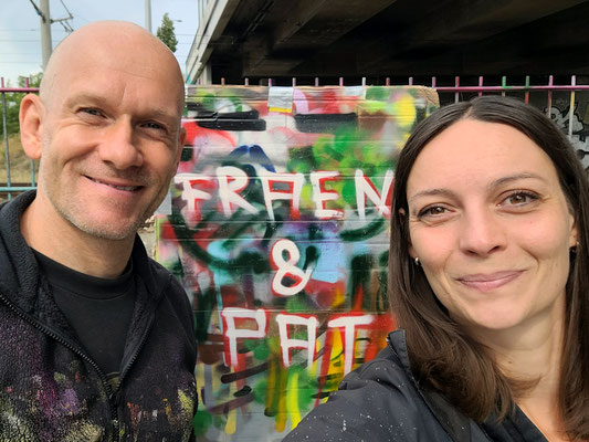 Jugendweihe Graffiti Workshop Leipzig Gerda-Taro Schule - PAT23 & Fraencisart 