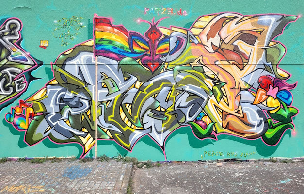PAT23 Piece - Graffiti Kunst - Leipzig 2024