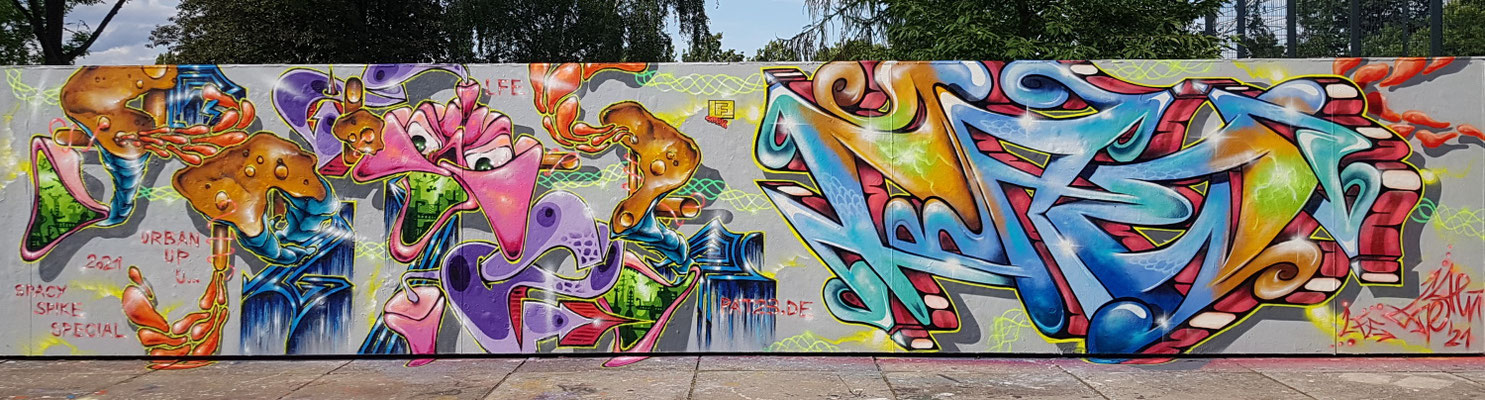 PAT23 & FRAEN LFE-Team - Graffiti Kunst Dresden 2021