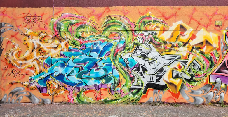 PAT23 Piece - Graffiti Kunst - Leipzig 2022