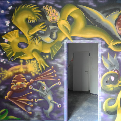 PAT23 "Wasserwesen" Character - Graffiti Kunst Leipzig 2011