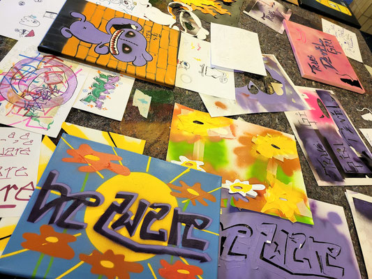 PAT23 Graffiti Projekt in Brandenburg für Freiwilligendienst Herbie e.V. Leipzig 2023