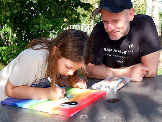 PAT23 & Fraencisart - Graffiti Workshop Leipzig Wahren - Kultur Kollaborateure 2023