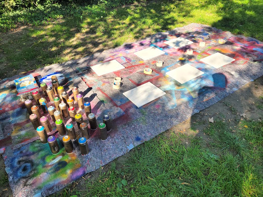 PAT23 Kindergeburtstag Graffiti Projekt in Leipzig 2023