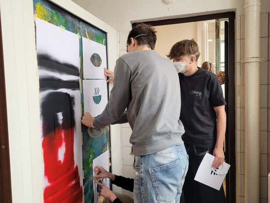 PAT23 & Fraen-Art 'Bunte Toiletten' Graffiti Workshop Kepler-Schule Leipzig 2024