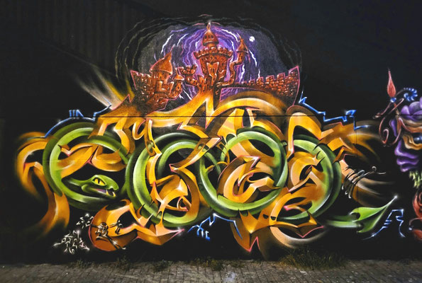 PAT23 Piece - Graffiti Kunst - Leipzig 2022