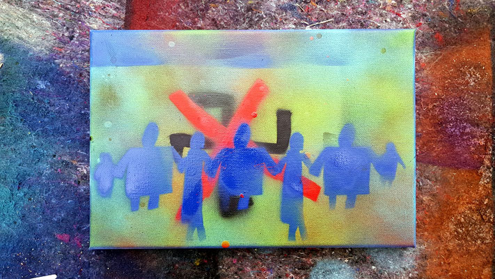 PAT23 Graffiti Angebot für "Rap Against Hate" Ariowitsch-Haus Leipzig 2019