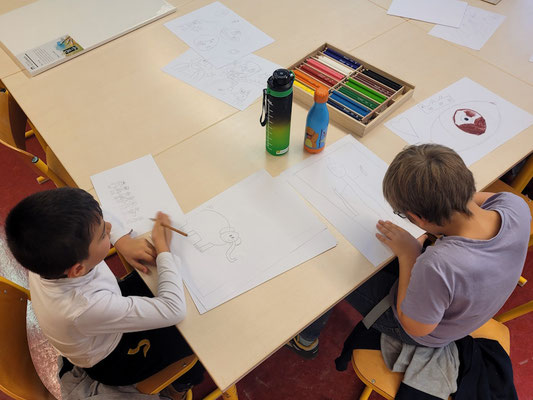 Graffiti Workshop Leipzig Schule Hort Grundschule Kinder Leinwand