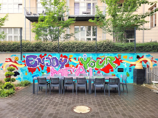 PAT23 - Schulhofgestaltung - Graffiti Projekt Rahn Oberschule Leipzig