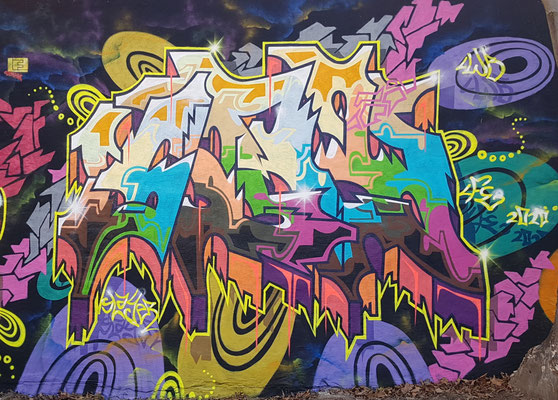 PAT23 "Slay" Piece - Graffiti Kunst Leipzig 2020