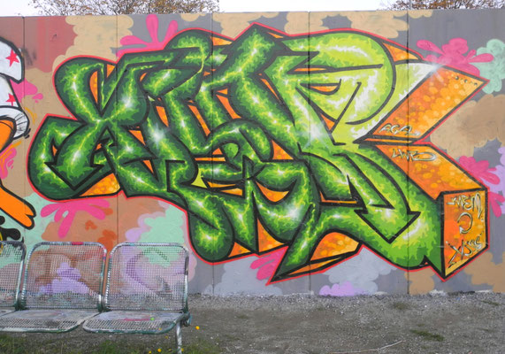 PAT23 "Kiem" Piece - Graffiti Kunst Leipzig 2012