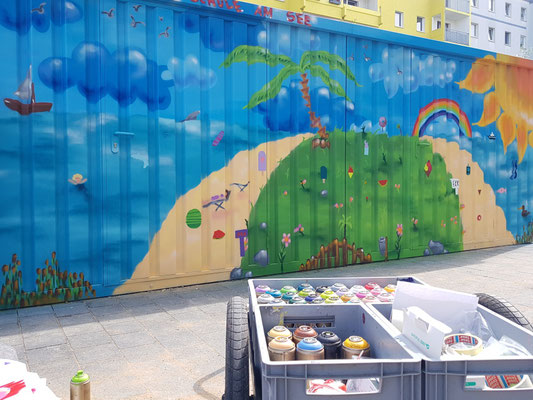 2021 - PAT23 Graffiti Projekt Leipzig Grünau - 78. Grundschule