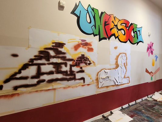 PAT23 & Fraen-Art 'UNESCO' Graffiti Projekt Kepler-Schule Leipzig 2026