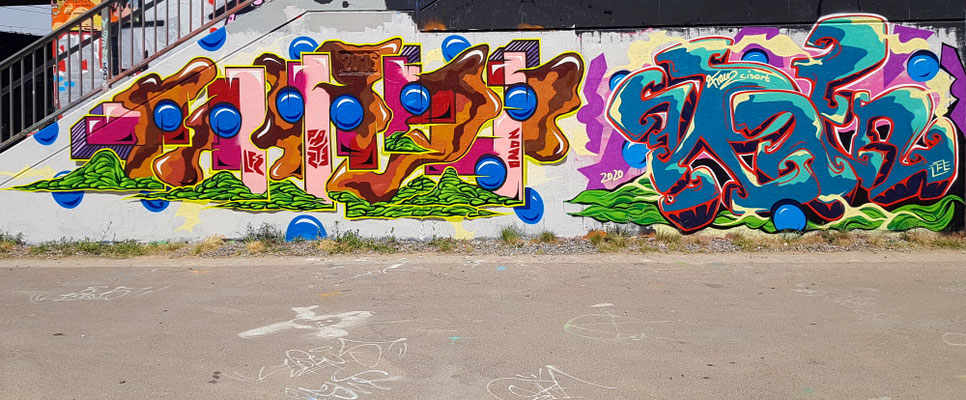 PAT23 & FRAEN LFE-Team - Graffiti Kunst Leipzig 2020
