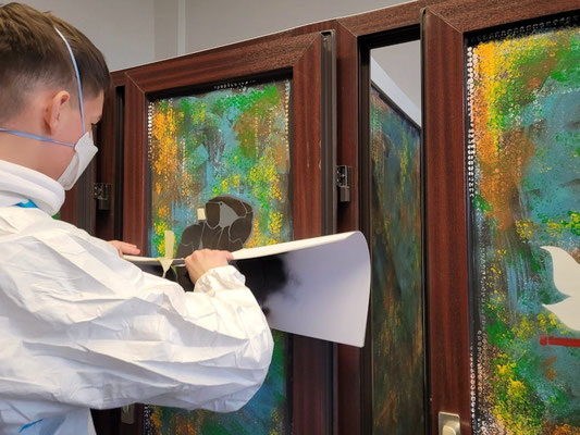 PAT23 & Fraen-Art 'Bunte Toiletten' Graffiti Projekt Kepler-Schule Leipzig 2024