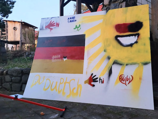 PAT23 Graffiti Projekt Sommerfest IOCE 'Am Mühlholz' Leipzig