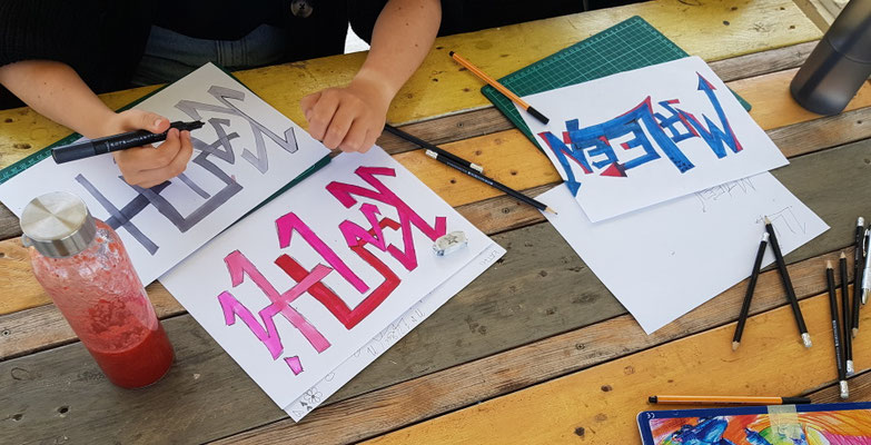 Graffiti Workshop Leipzig Freiwilligendienst Jugend