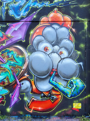 PAT23 "Crew-Birthday" Character - Freestyle Graffiti Kunst Leipzig 2022