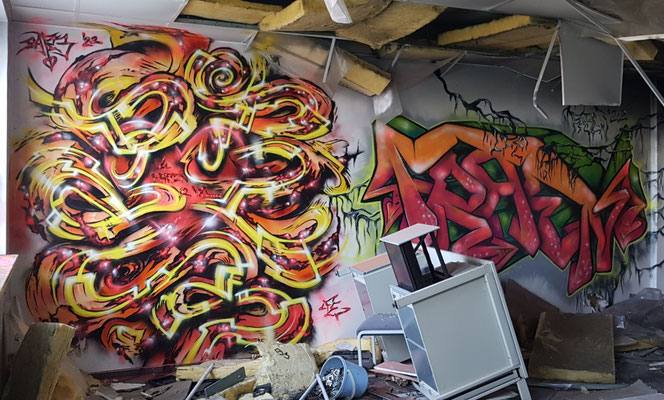 PAT23 & FRAEN LFE-Team - Graffiti Kunst Leipzig 2022