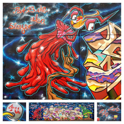 PAT23 - Graffiti Projekt "Weihnachtsbild" Leipzig 2020