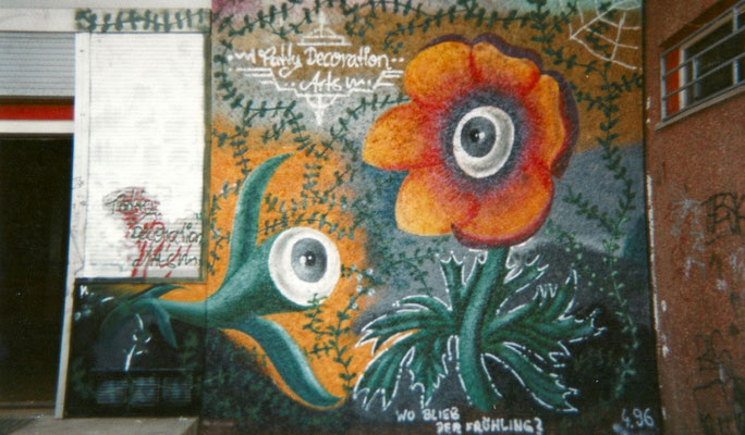PAT23 "Frühling?" - Old School Graffiti Kunst Leipzig 1996