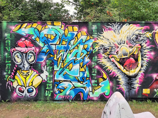 PAT23 Piece - Graffiti Kunst - Leipzig 2024