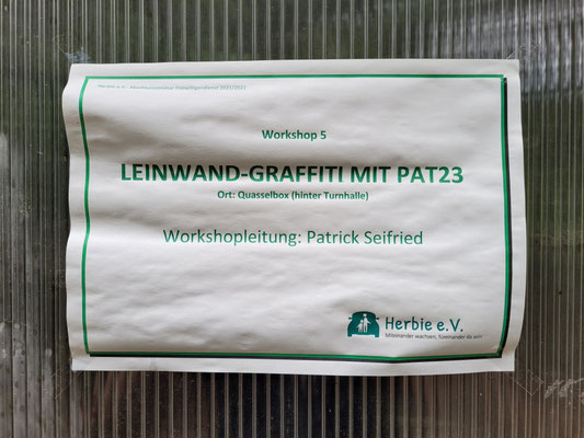 PAT23 - Graffiti Projekt in Brandenburg für Herbie e.V. Leipzig - 2022