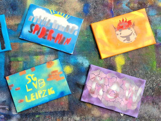 PAT23 Leinwand Graffiti Projekt Grundschule Markkleeberg bei Leipzig 2023