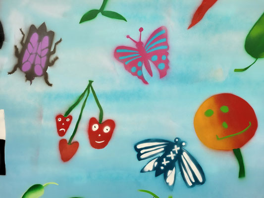 PAT23 - Graffiti Projekt Leipzig - Schulgarten Albert Schweitzer Schule 2022