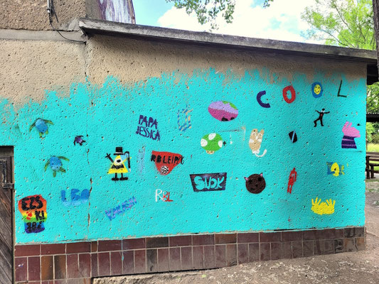 PAT23 Graffiti Projekt Ernst-Zinna-Schule Förderzentrum Leipzig Dölitz 2023
