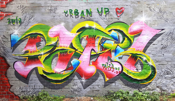 PAT23 Piece - Graffiti Kunst Leipzig 2019