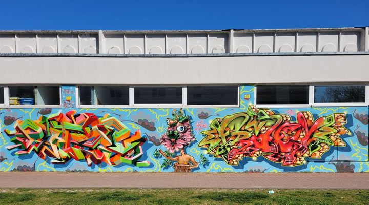 PAT23 & FRAEN LFE-Team - Graffiti Kunst Leipzig 2022