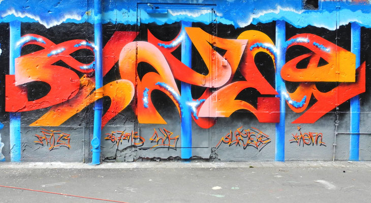 PAT23 "Slayer" Piece - Graffiti Kunst Leipzig 2015