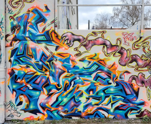 PAT23 Piece - Graffiti Kunst Leipzig 2022