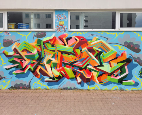PAT23 2022 - Graffiti Projekt Leipzig Grünau - Außengestaltung Freizeittreff Wilde11