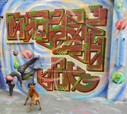 PAT23 "Slayer Lwb" Piece - Graffiti Kunst Leipzig 2015