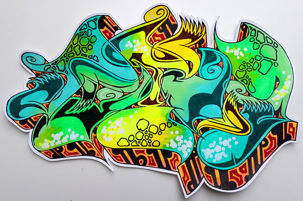 PAT23 - Marker Sketch Graffiti Kunst Leipzig