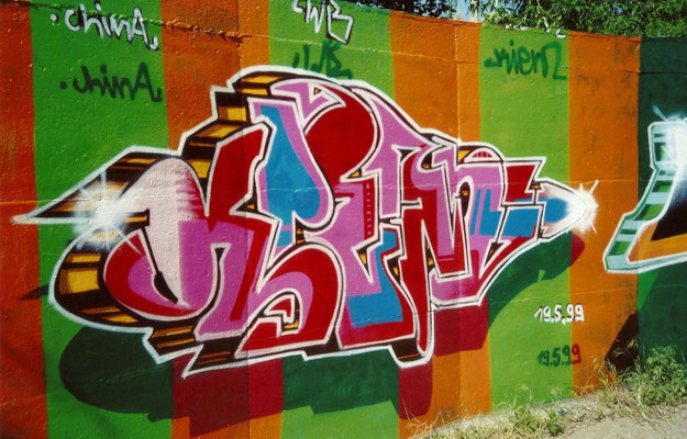 PAT23 "Kiem" - Old School Graffiti Kunst Leipzig 1999