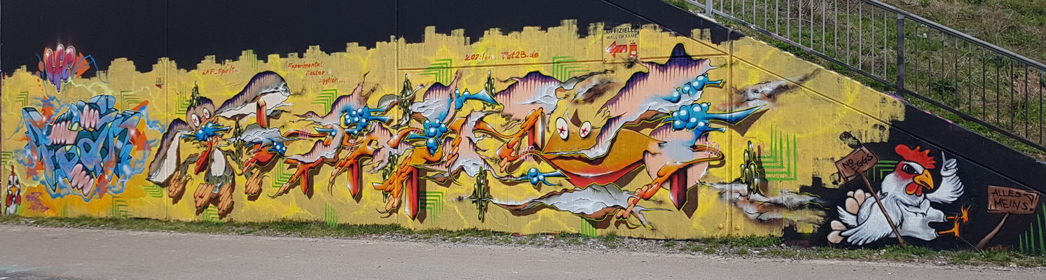 PAT23 & FRAEN LFE-Team - Graffiti Kunst Leipzig 2021