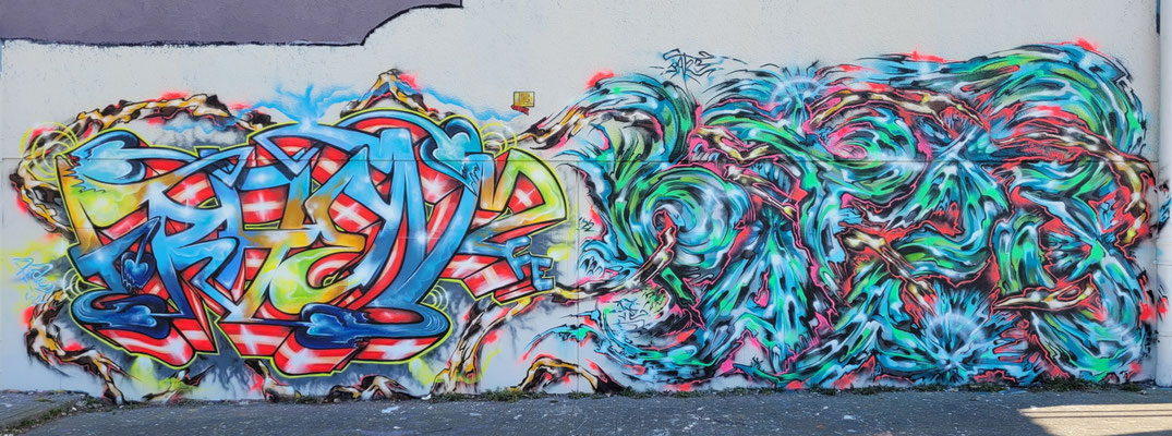 PAT23 & FRAEN LFE-Team - Graffiti Kunst Leipzig 2022