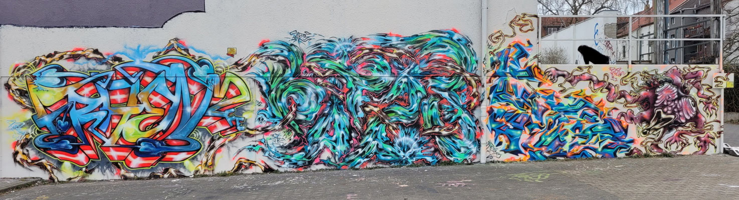 PAT23 & FRAEN LFE-Team - Graffiti Kunst Leipzig 2022